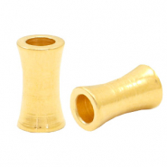 Perline di metallo DQ tubo oro (privo di nichel)