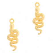 Ciondoli di metallo DQ a forma di serpente oro (privo di nichel)