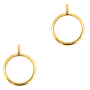 Componenti di metallo DQ anello con anellino oro (privo di nichel)