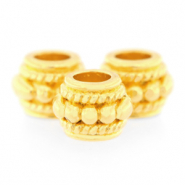 Perline di metallo DQ con decoro oro (privo di nichel)
