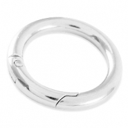 Componenti di metallo DQ anello brisé per portachiavi 35 mm argento antico (privo di nichel)