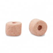 Perline di ceramica greca DQ 5mm pesca palllido