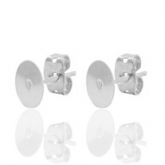 Componenti di metallo DQ orecchini 6mm argento antico (privo di nichel)