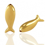 Perline di metallo DQ pesce oro (privo di nichel)