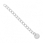 Componenti di metallo DQ allungatrice moneta 6mm argento antico (privo di nichel)