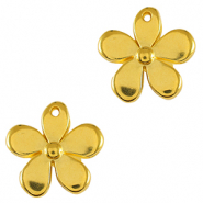 Ciondoli di metallo DQ fiore oro (privo di nichel)
