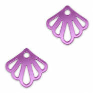 Ciondoli accattivanti conchiglia viola lilla metallico