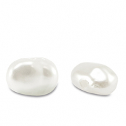 Perle d&rsquo;imitazione effetto acqua dolce nugget bianche