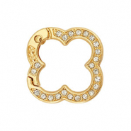 Componenti colorati anello brisé portachiavi fiore oro