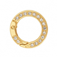 Componenti colorati anello brisé portachiavi oro