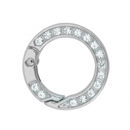 Componenti colorati anello brisé portachiavi argento
