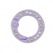 Componenti colorati anello brisé portachiavi viola