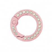 Componenti colorati anello brisé portachiavi rosa