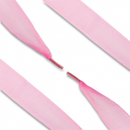 Lacci delle scarpe trendy in organza rosa