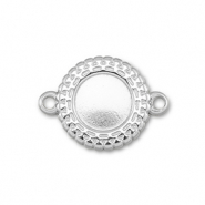 BY31® Distanziatore in acciaio inossidabile con castone per SS34 fondo piatto argento
