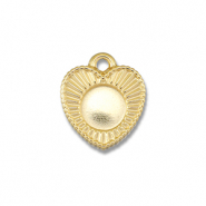 BY31® Ciondoli in acciaio inossidabile con castone per SS16 fondo piatto oro