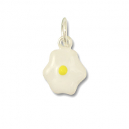 Ciondoli di metallo uovo bianco-giallo-argento