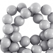 Perline in acrilico 10 mm lucido grigio