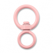 Componenti colorati brisé portachiavi tonda rosa chiaro