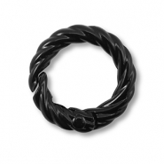 Componenti colorati anello brisé portachiavi nero