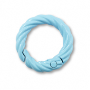 Componenti colorati anello brisé portachiavi blu chiaro