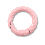 Componenti colorati anello brisé portachiavi rosa chiaro