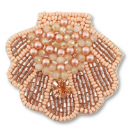 Broches conchiglia pesca chiaro