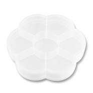 Espositore per bigiotteria contenitore con 7 scomparti fiore transparente