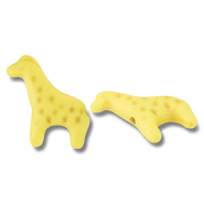 Perline di ceramica giraffa giallo
