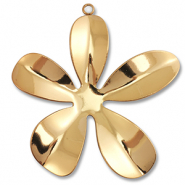 Ciondoli in acciaio inossidabile fiore oro