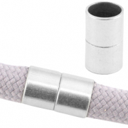 Chiusura magnetica di metallo DQ Ø10mm argento antico