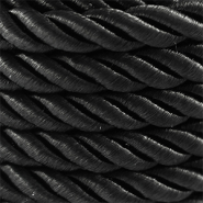 Cordoncino alla moda spirale 10mm nero