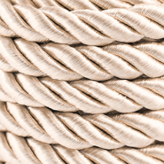 Cordoncino alla moda spirale 10mm marrone beige