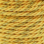 Cordoncino alla moda spirale 3mm giallo-oro