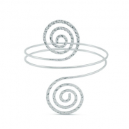 Bracciale da braccio spirale argento