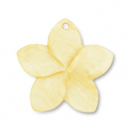 Ciondolo di conchiglia fiore giallo