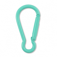 Componenti colorati anello brisé portachiavi verde turchese