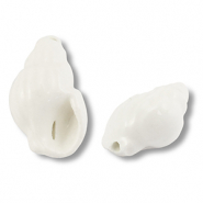 Pendenti di ceramica lumachina bianco