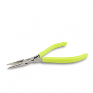 Beadsmith pinza a becchi fini con molla giallo neon-argento