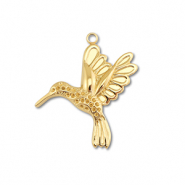 Ciondoli in acciaio inossidabile colibrì oro