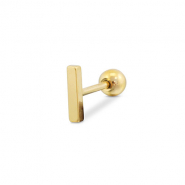 Piercing all'orecchio in acciaio inossidabile oro