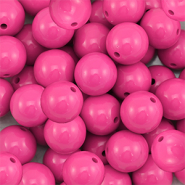 DQ Perline in acrilico 14 mm rosa magenta
