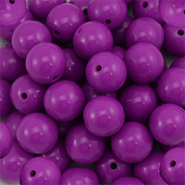 DQ Perline in acrilico 18 mm viola magenta