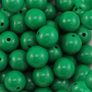 DQ Perline in acrilico 14 mm verde scuro