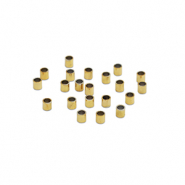 Perline in acciaio inossidabile schiaccini tubo 1.5mm oro