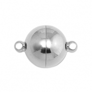 Componenti in acciaio inossidabile chiusura magnetica 16mm tonda argento