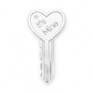 Ciondoli accattivanti chiave cuore "It's mine" argento