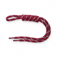 Portachiavi paracord rosso ruggine-bianco