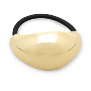 Accessori per capelli elastici per capelli con metallo oro-nero