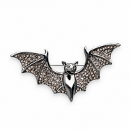 Broches pipistrello grigio